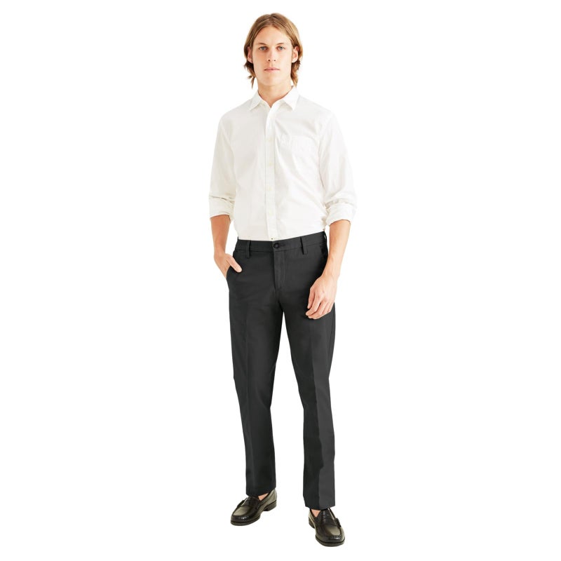 DockersÂ® Men's Workday Khaki Slim Fit with Smart 360 Flexâ„¢, Black, 36W x 29L - Image 1